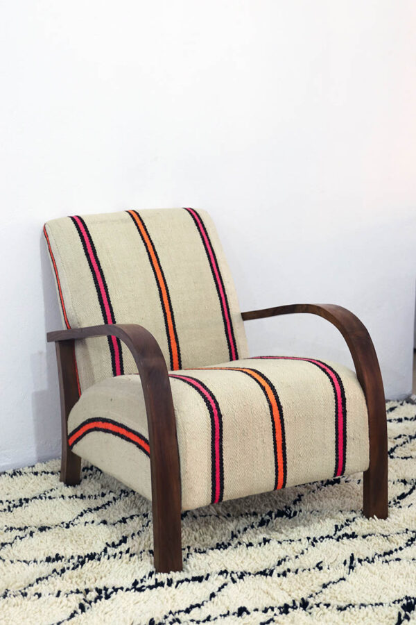 Handmade Upholstered Moroccan Armchair
