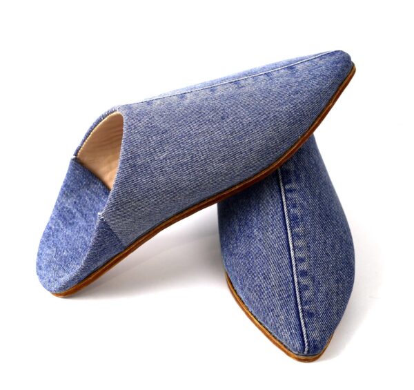 blue jeans babouches