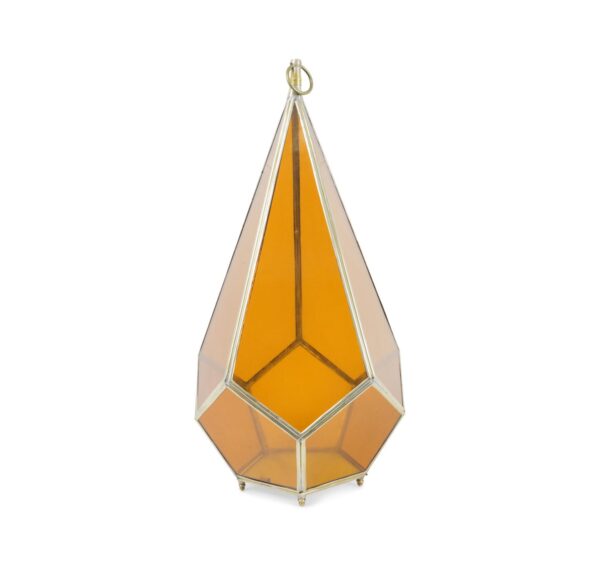 Big brass pyramid lanterns