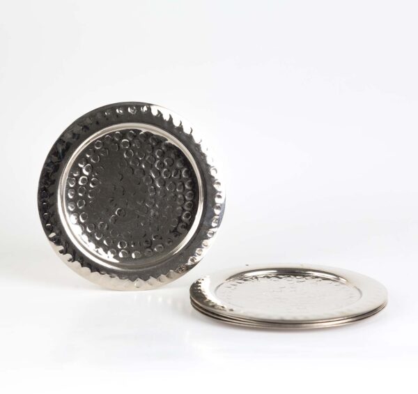 6 Hammered mailleshort Coasters