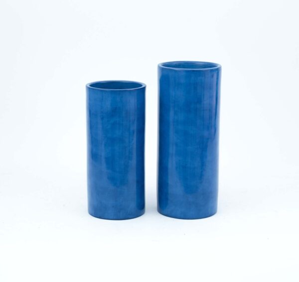 Set of 2 Majorelle vases (Tadellakt style)