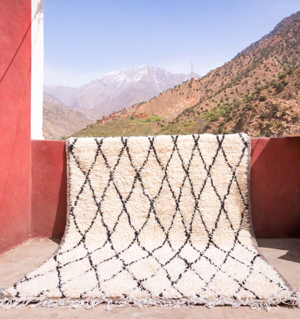 Beni ourain rug- Authentic Moroccan Rug