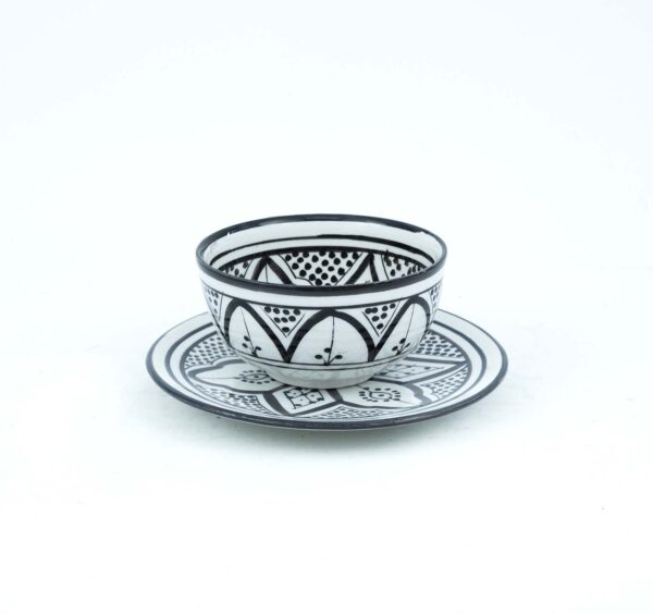 Black beldi pattern bowl