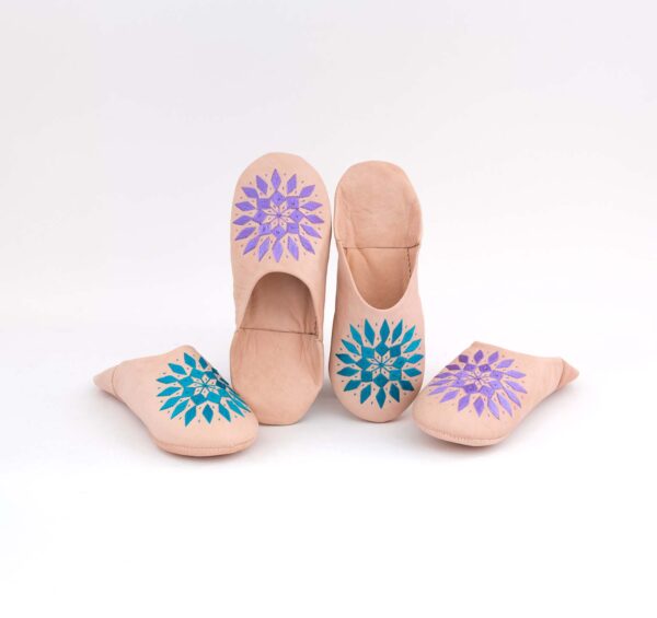 Hand embroidered babouche