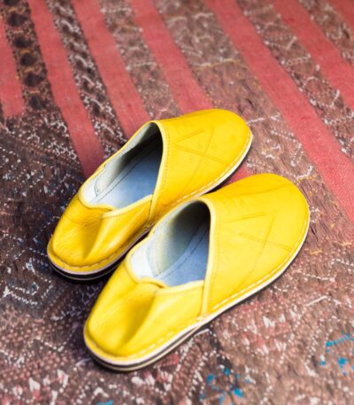 Yellow Babouche, Men's slippers