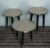 Silver accent tables