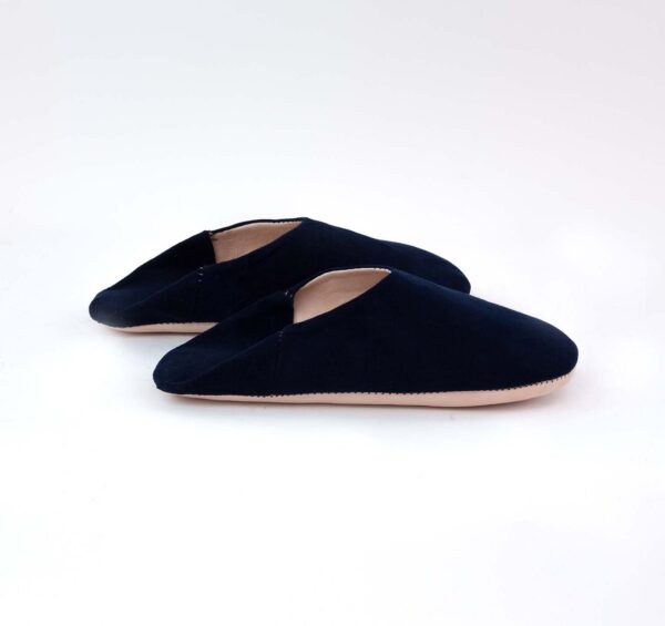 Black Suede slippers / babouches for women