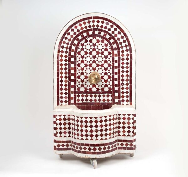 Moroccan Zellige Mosaic Tile Water Fountain 2