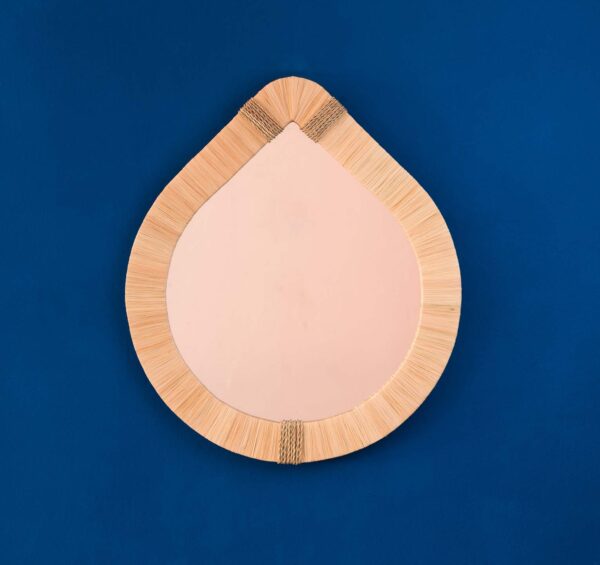 Raffia Décorative wall Mirror (Large)