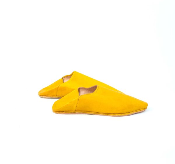 Yellow Traditionnal moroccan babouche for men