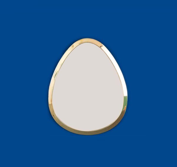 Copper egg shape mirror
