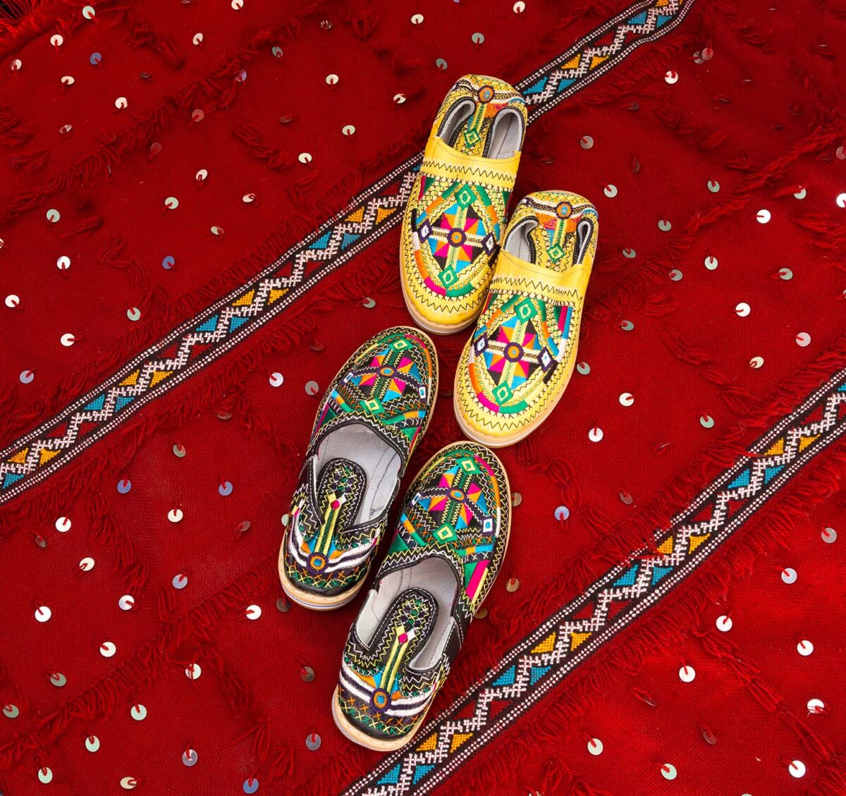 Black Berber Moroccan Babouches