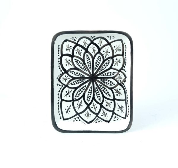 Rectangular dish (black beldi pattern)