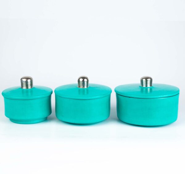 Jewlery boxes tadelakt style (set of 3)
