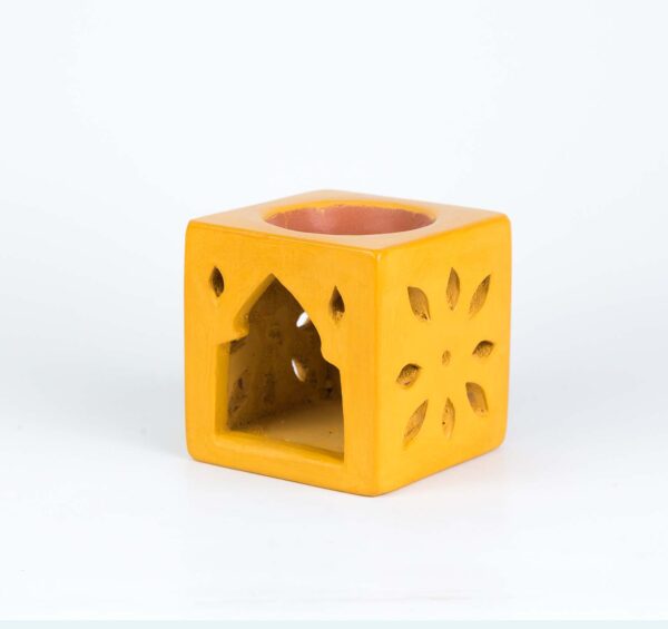 Candle holder and Incense burner Tadelakt Style