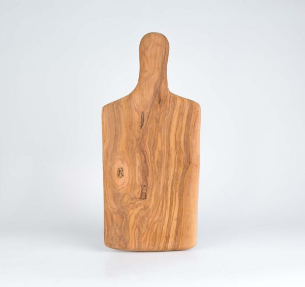 Raw presentation board in olive wood