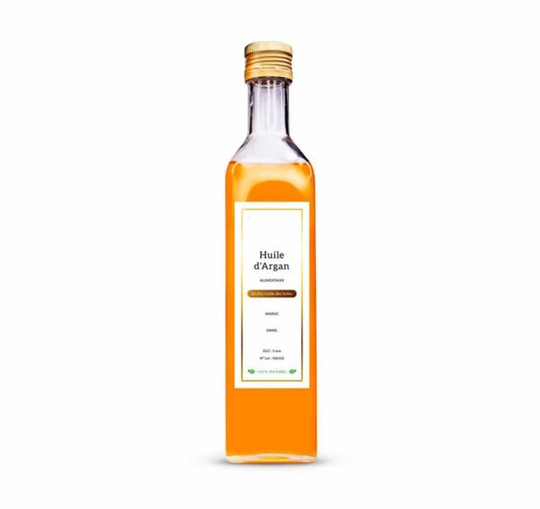 Argan Oil alimentary, Gourmet and dietetic food argan oil 500 ML