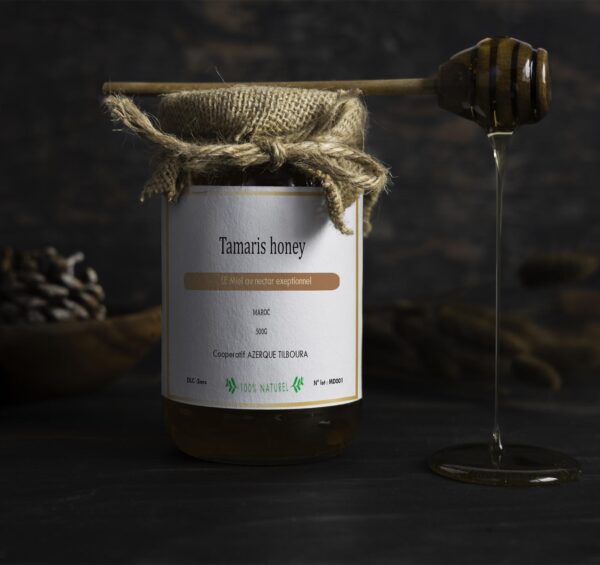 Tamarisk honey, Moroccan Sahara honey, effective against cold and Flu.