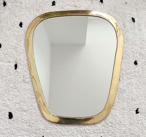 Copper trapeze mirror