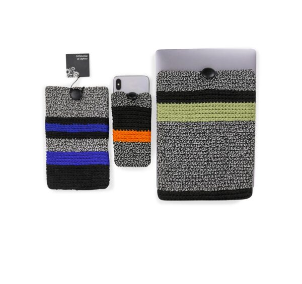 hand woven phone pouch