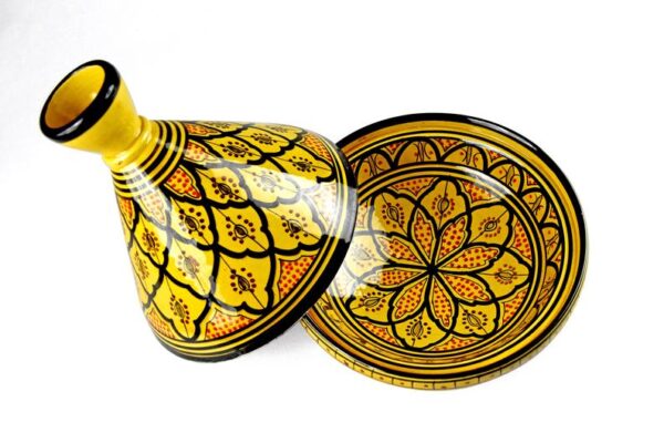 Yellow serving tagine