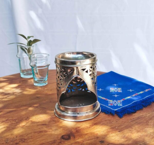 White Brass Tealight Burner